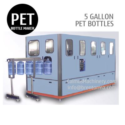 China 120BPH 5 Gallon PET Bottle Making Machine 18.9L 19L 20L PET Bottle Blow Molding Machine for sale