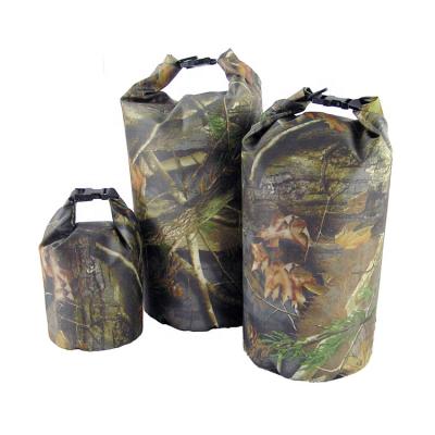 China Outdoor Accessories Roll Up Camouflage Military Pouch Backpack Camouflage Waterproof Dry Bag For Swimming Kayaking Beach Boating Camping for sale