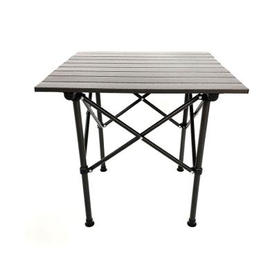 China Contemporary Custom Lightweight Aluminum Alloy Portable Outdoor Side Cooking Picnic Shelf Kitchen Folding Camping Table for sale