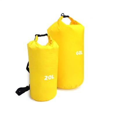 China Custom Logo 5L 10L 20L 30L PVC Sport Boating Floating Hiking Waterproof Kayak Ocean Pack Dry Bag Backpack For Camping for sale