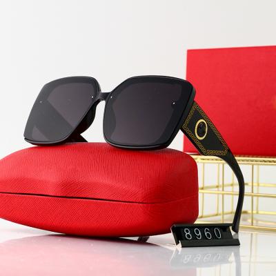 China Luxury Designer Thin Large Black Shade Sun Glass Shade Retro Vintage Flat Surface Women Sunglasses Fashion Sunglasses for sale