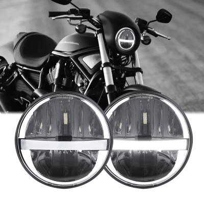 China High Quality 5.75 Led High Low Beam Headlight Motorcycle Headlamp 9Inch 12V For Harley Davidson 5.75 Led Headlamp for sale