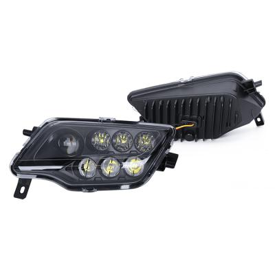 China Unique Design ATV Diecast Aluminum Housing High Quality Led Headlight For Honda Pioneer 1000 Wholesale Price Headlight Replacement for sale