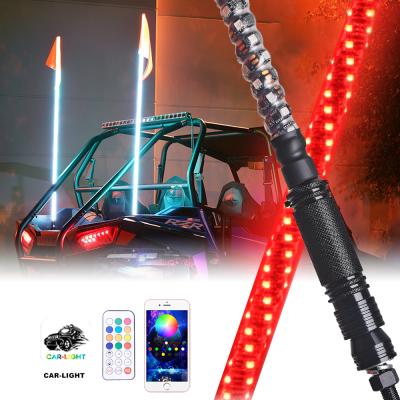 China All Vehicles Loyo RGB Led Lights Whip For Dual 4x4 App Control Remote Buggy Whip High Quality Waterproof 4x4 Led for sale