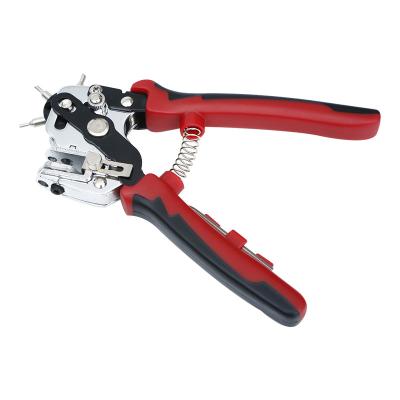 China MULTI FUNCTIONAL Factory Price Cheap Stainless Steel PVC Single Punch Pliers For Plastic Belt Iron Thin Cloth for sale