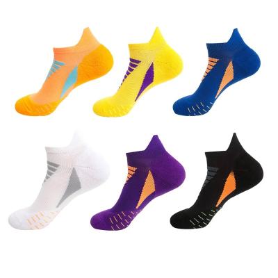 China Breathable Breathable Comfort Cushioned Ankle Performance Athletic Sport Breathable Low Cut Running Socks for sale