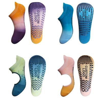 China Scuff Resistance Yoga Pilates Grip Wear Resistance Ankle Slip Sports Anti Slip Sports Logo Gymwear Adult Non Slip Custom Yoga Colorful Slips Anti Slip for sale