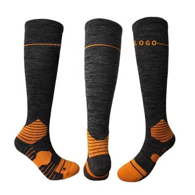 China Custom Made Outdoor Antibacterial Antibacterial Antibacterial Winter Men's Merino Ski Heating Woolen Warmer Socks Hunting Socks for sale