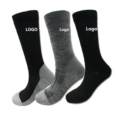 China Custom Wholesale Antibacterial Daily Wool Merino Crew Thermal Winter Socks for Men or Women for sale