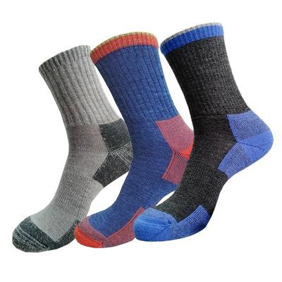 China Winter Antibacterial Antibacterial Merino Thermal Walking Wool Increasing Socks for sale