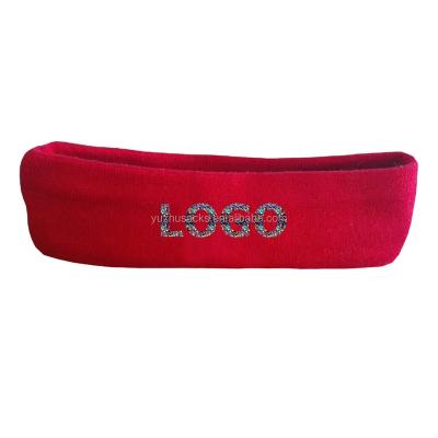 China Sports Sports Sweat Red Elastic Sports Head Band for sale