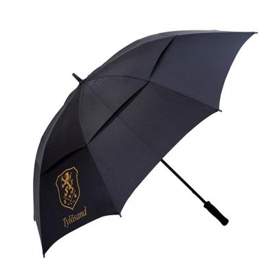 China Double Layer Sun Top Logo Printed Large Rain Golf Umbrella for sale