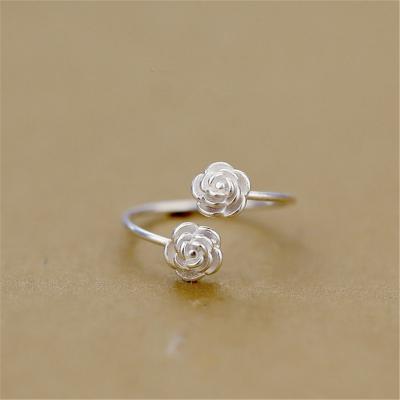 China New Arrival Fashionable Korean Rose Toe Rings Adjustable Cute Toe Rings For Lady for sale