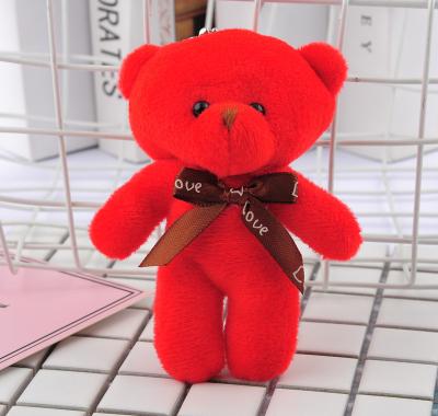 China Softly 2021 Hot Selling Plush Teddy Bear Key Chain Toy Wholesale Cute Baby Kids Key Chain Toys RTS for sale