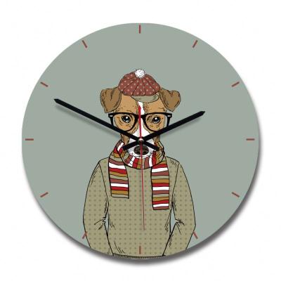 China Wholesale Current Simple Modern Simple Order Cartoon Acrylic Round Wall Clock Antique Style for sale