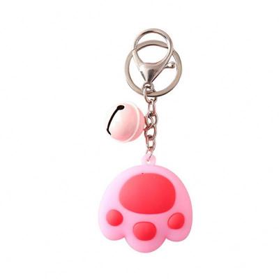 China Cool 2021 Hot Fashion Cartoon Cute Claw Bell Creative Colorful Personalized Personalized Key Chain Wholesale For Bag Or Car Pendant RTS for sale