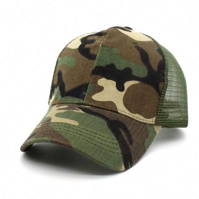 China Camouflage JOINT Baseball Cap Mesh Cotton Custom Logo Sport Hat In Stock for sale