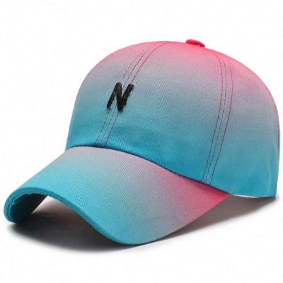 China 2020 New Arrival Casual Hip Hop Gradient JOINT Baseball Cap Cotton Covers Embroidery Fitted Snapback Hats for sale