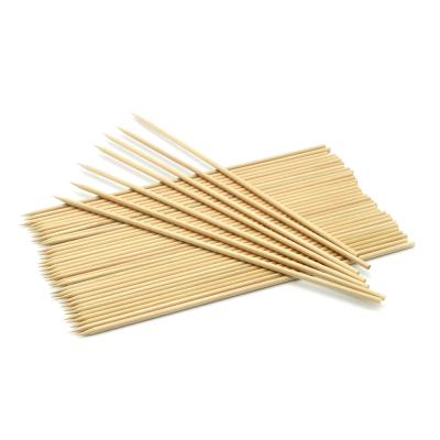 China Baking / Baking / Barbecue Takeaway Foods Wooden Color Shape Round And Long Sharp Wooden Sticks for sale