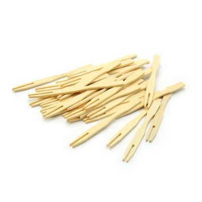 China Fashionable Bamboo Fork Fruit Wooden Bamboo Disposable Fork for sale