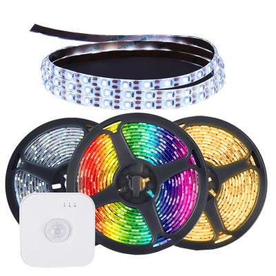 China New Warehouse 2022 Universal Smart Led RGB Strip Light Flexible Flexible Human Motion LED Light Sensing Smart Strip Light for sale