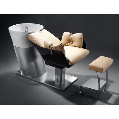 China Sale Modern Whole Salon Equipment Luxury ATHENS SHAMPOO BOWL CHAIR WADRING UNIT supplier for sale