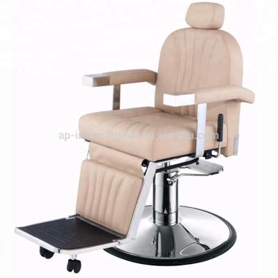 China Hair Beauty Salon Quality CICERO BARBER CHAIR IN KHAKI WITH HEAVY DUTY PUMP supplier for sale