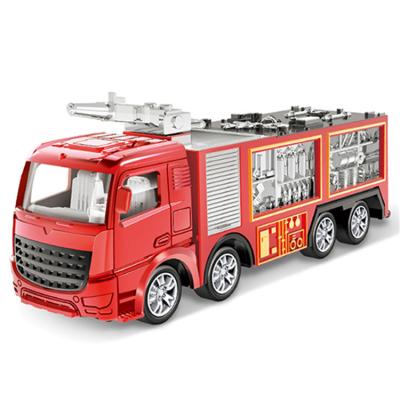 China Safety Alloy Car Diecast Fire Truck Diecast Model Car, Children's Toy Car Diecast Model Truck for sale