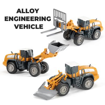 China Professional safety 1:55 CHILD RC car construction engineering truck bulldozer rc toy small for boy for sale