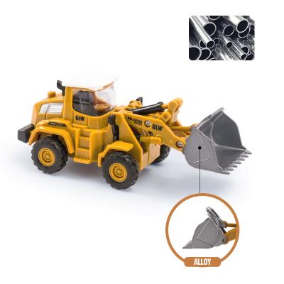 China Mini Metal Machines Forklift Trucks 1:55 Scale Safety Die Cast Models For Kids for sale