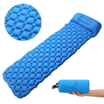 China Ultralight Outdoor Rise Use Mat Ultralight Camping Sleeping Inflatable Camping Sleeping Pad for sale