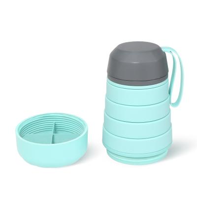 China Good Quality Viable Telescopic Collapsible Water Bottle Silicone Collapsible Bottle for sale