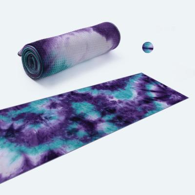 China Compressed Microfiber Travel Use Yoga Mat Towel Print Wholesale Customized Gift Kitchen Sports Airplane Beach for sale