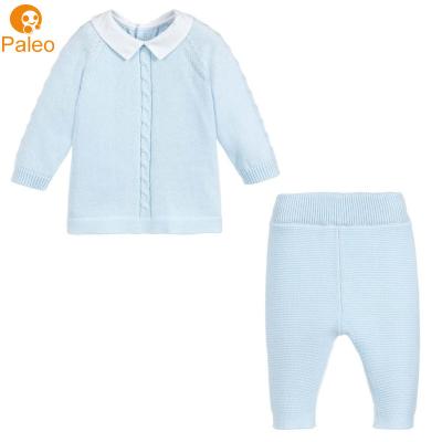 China Manufacturer Custom Jacquard Design Autumn Antibacterial Boutique Knit Cotton Newborn Baby Clothes For Infant for sale