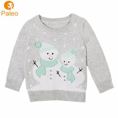 China Hot Anti-pilling Popular Novelty Boys Snowman Christmas Pullover Knitted Sweater China Manufacturer for sale