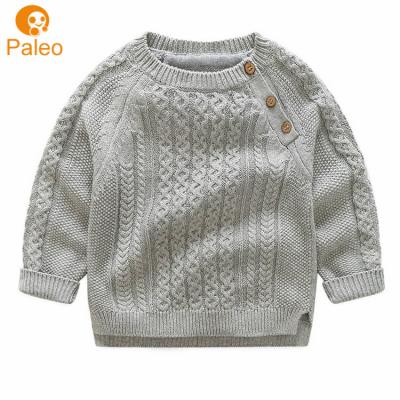 China OEM factory hot fashion boys anti-pilling cable knit sweater for sale