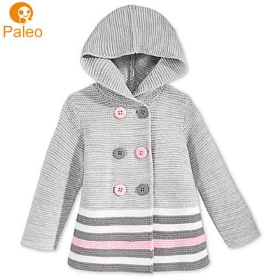 China New garment factory anti-pilling girl sweater coat custom made child clothes for sale