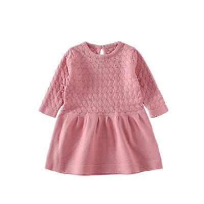 China OEM Cotton Children Sweater Dress Anti-static Girl Autumn New Kids Clothes Warm for sale