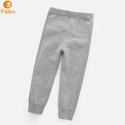 China Factory OEM Print Design Winter Anti-static Cartoon Knitted Cotton Kids Pants For Boy Girl for sale