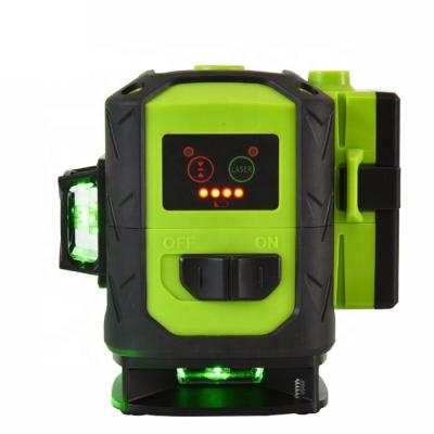 China Green Yes High Quality 3D Self-Leveling 360 Degree Horizontal&Vertical 12 Lines Laser Level 3d/fukuda level for sale