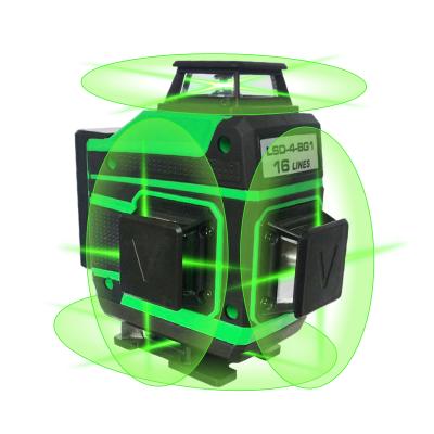 China 16 Lines Self-Leveling 4D Green Beam Floor Laser Level 16*9*13 for sale