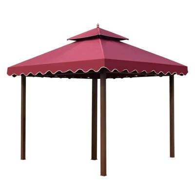 China Sun Wind Rain Make Outdoor Advertising Tent Custom Booths With Heavy Duty Tent Four Legs Large Umbrella Canopy Four Angle Thick Telescopic Umbrella Shed for sale