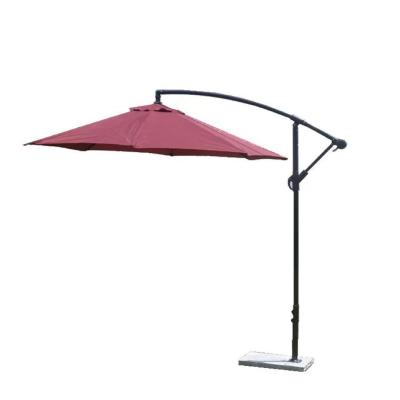 China 360 Degree Rotation Banana Garden Restaurant Hanging Outdoor Beach Patio Sunshade Waterproof Cantilever Iron Canopy Umbrella for sale