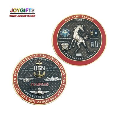 China Naval Custom Challenge Coin Alloy Custom Commemorative Coin USA Challenge Coin for sale