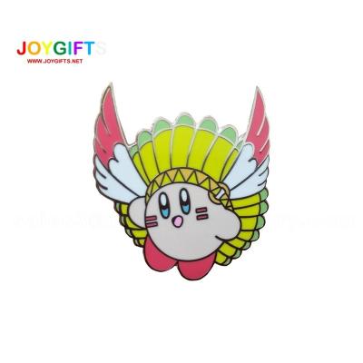 China Europe Customized Lapel Pin Soft Enamel Hard Enamel Decorative Crystal Diamonds Kirby for sale