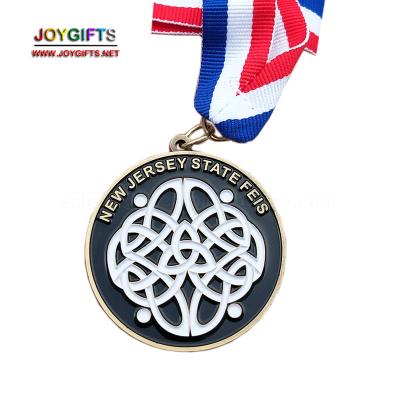 China New Jersey Custom Medal Custom Medal US Awareness Sports Medal Factory for sale