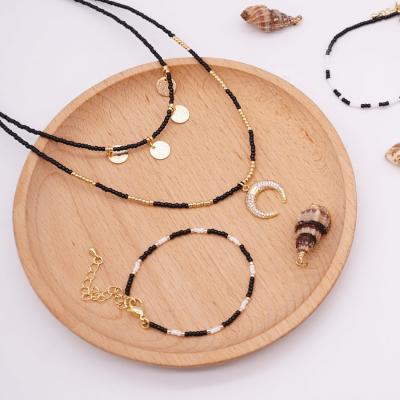 China Cute Fashion Miyuki Beads Chain Jewelry Set Mother's Day Gift for sale