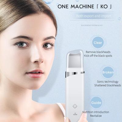 China DEEP CLEANING Best Selling Ultrasonic Facial Pore Skin Scrubber Portable Peeling Cleaning Machine for sale