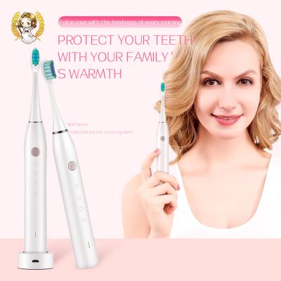 China New Professional Portable Sonic Heads Electric Tooth Brush Case For Kids Soft White USB Electronic Automatic Toothbrush Pink KD336 for sale