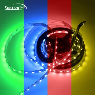 China Factory price residential decorative 5050 high lumens 24v 12mm flat led rgb flexible strip light for sale